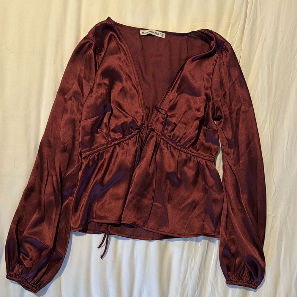 Abercrombie Silky Red Top